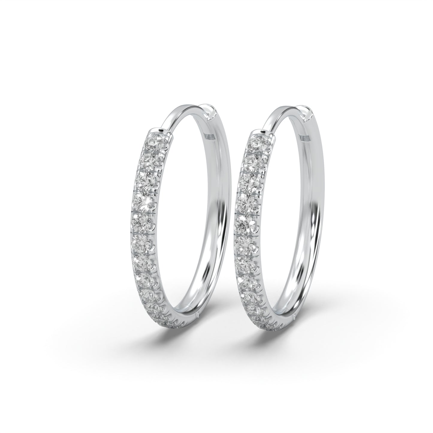 Classic Single Row Diamond Earrings