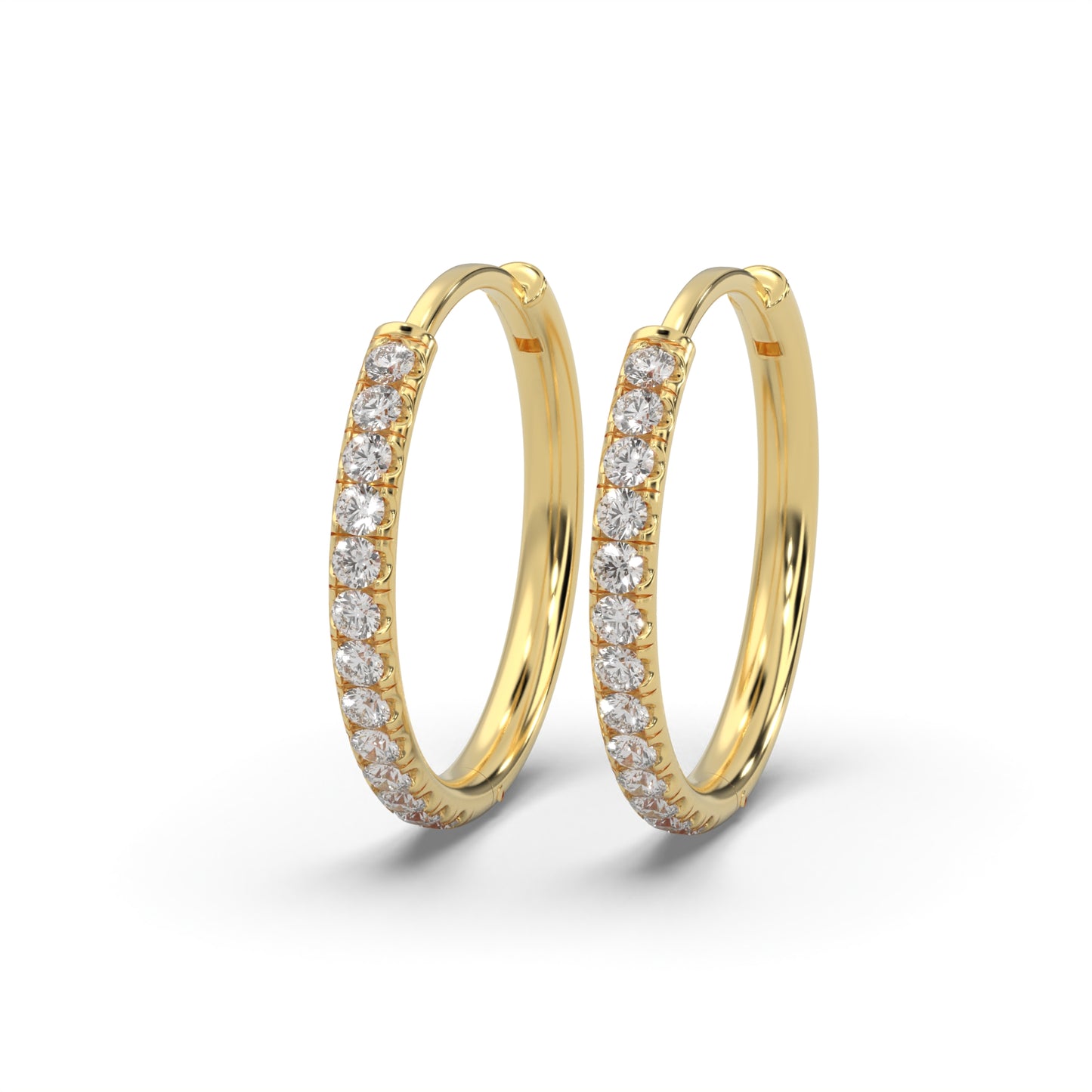 Classic Single Row Diamond Earrings