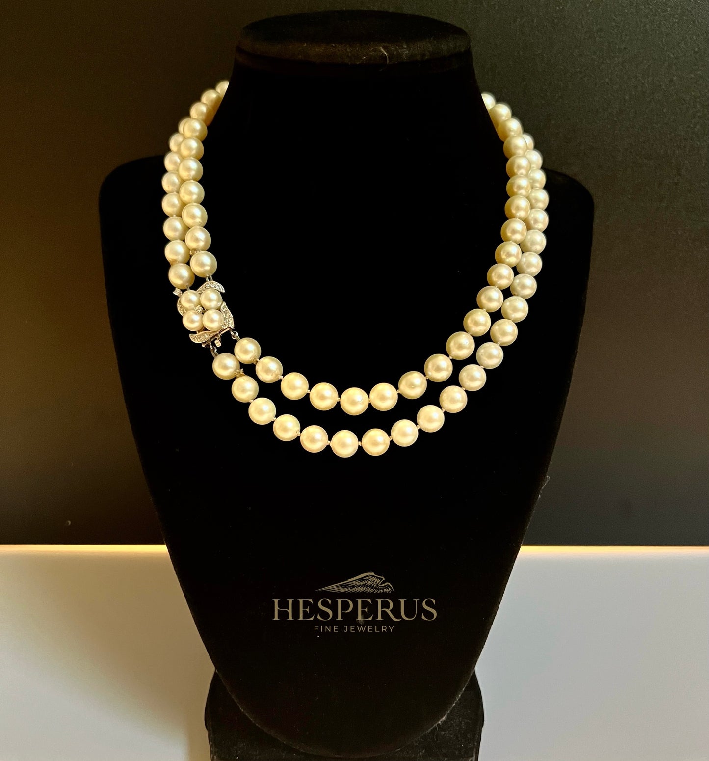 Vintage Double Strand Pearl Necklace