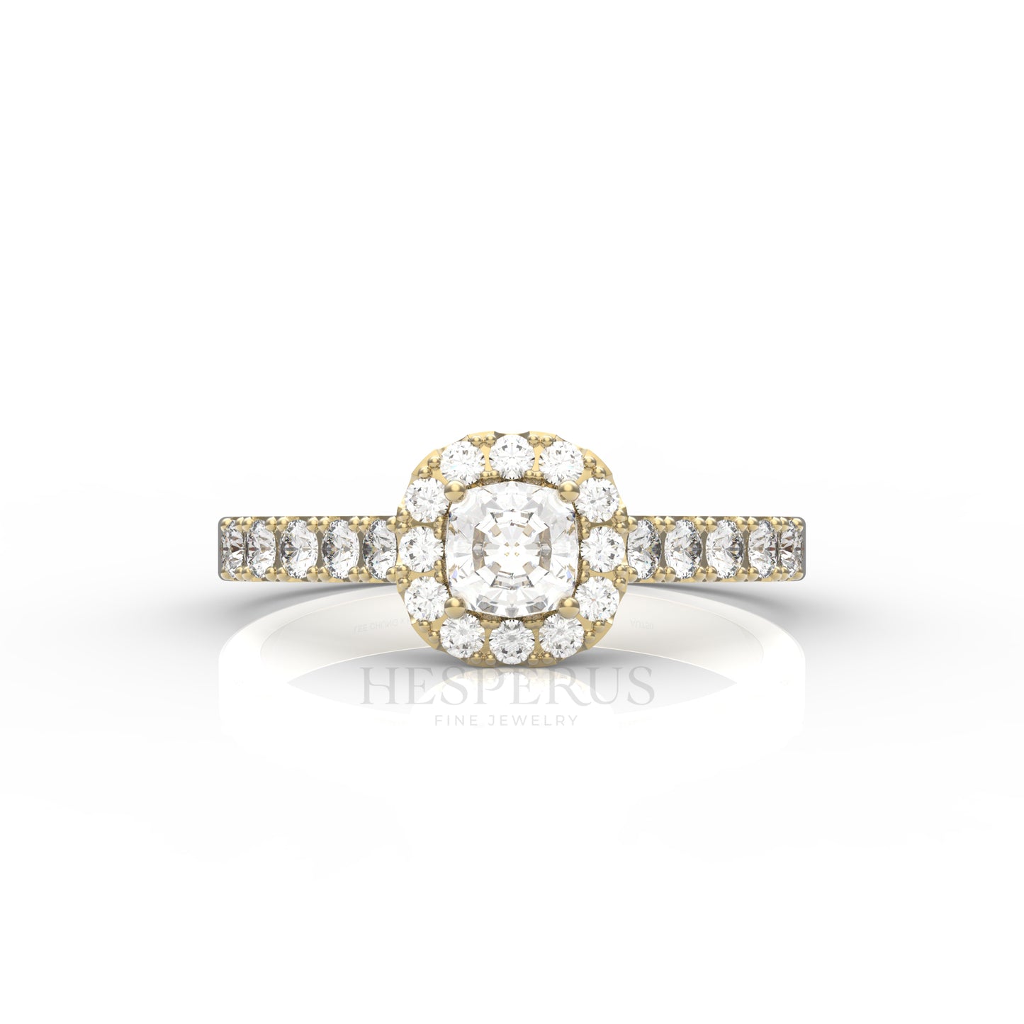 Single Halo Ring-Hesperus Fine Jewelry