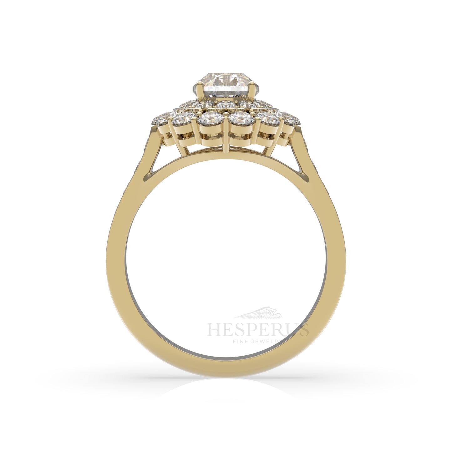 Double Halo Ring-Hesperus Fine Jewelry