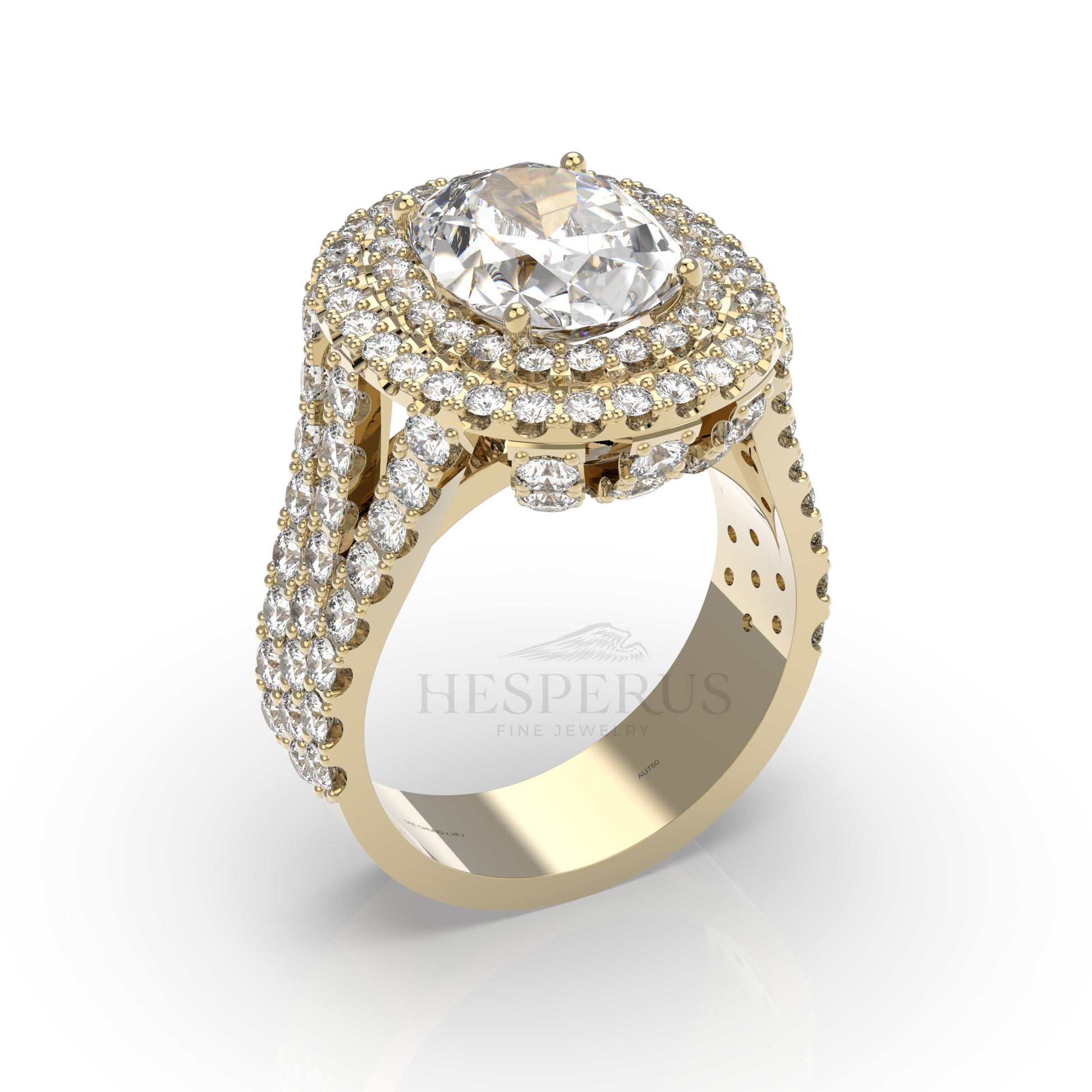 Pavé Diamond Cocktail Ring-Hesperus Fine Jewelry