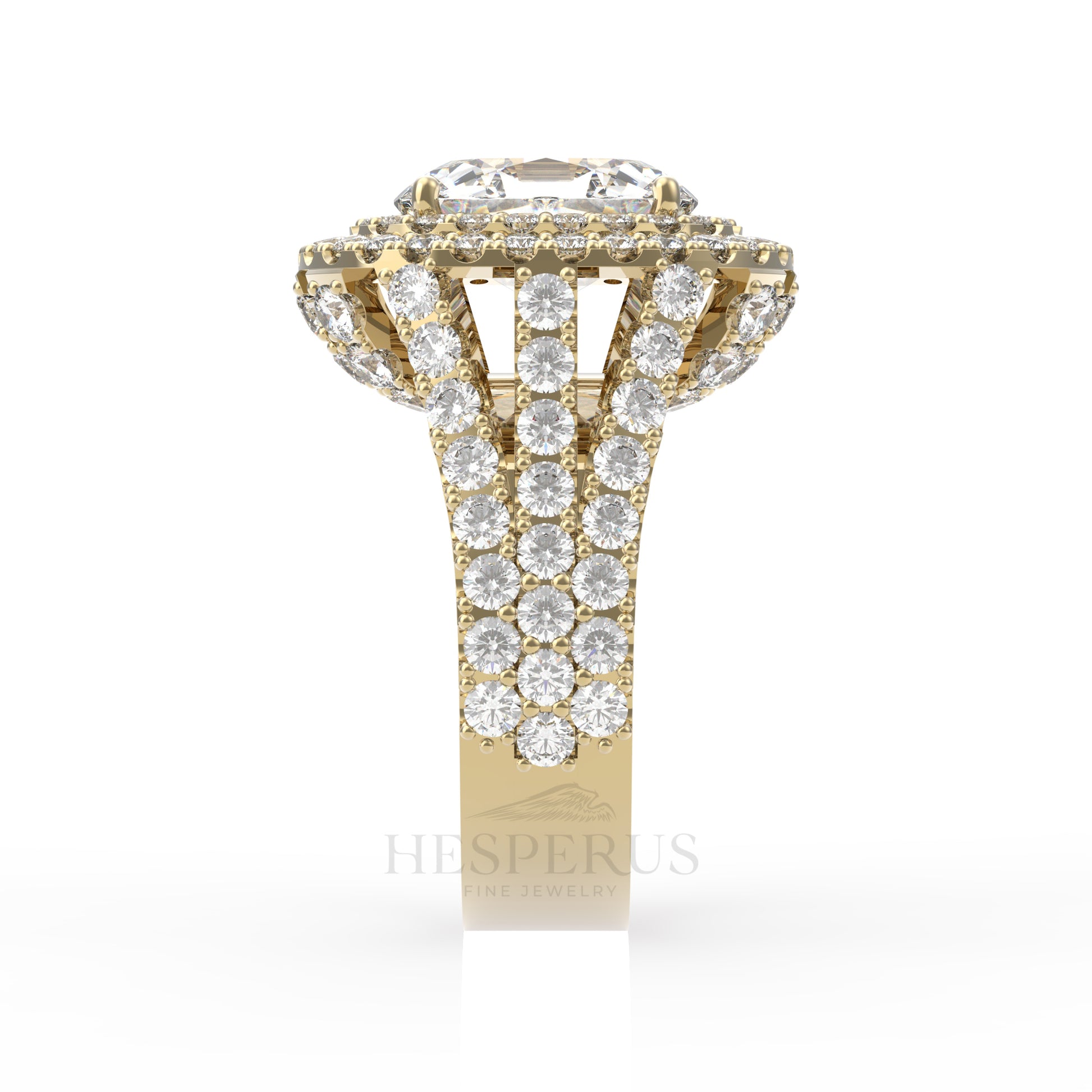 Pavé Diamond Cocktail Ring-Hesperus Fine Jewelry