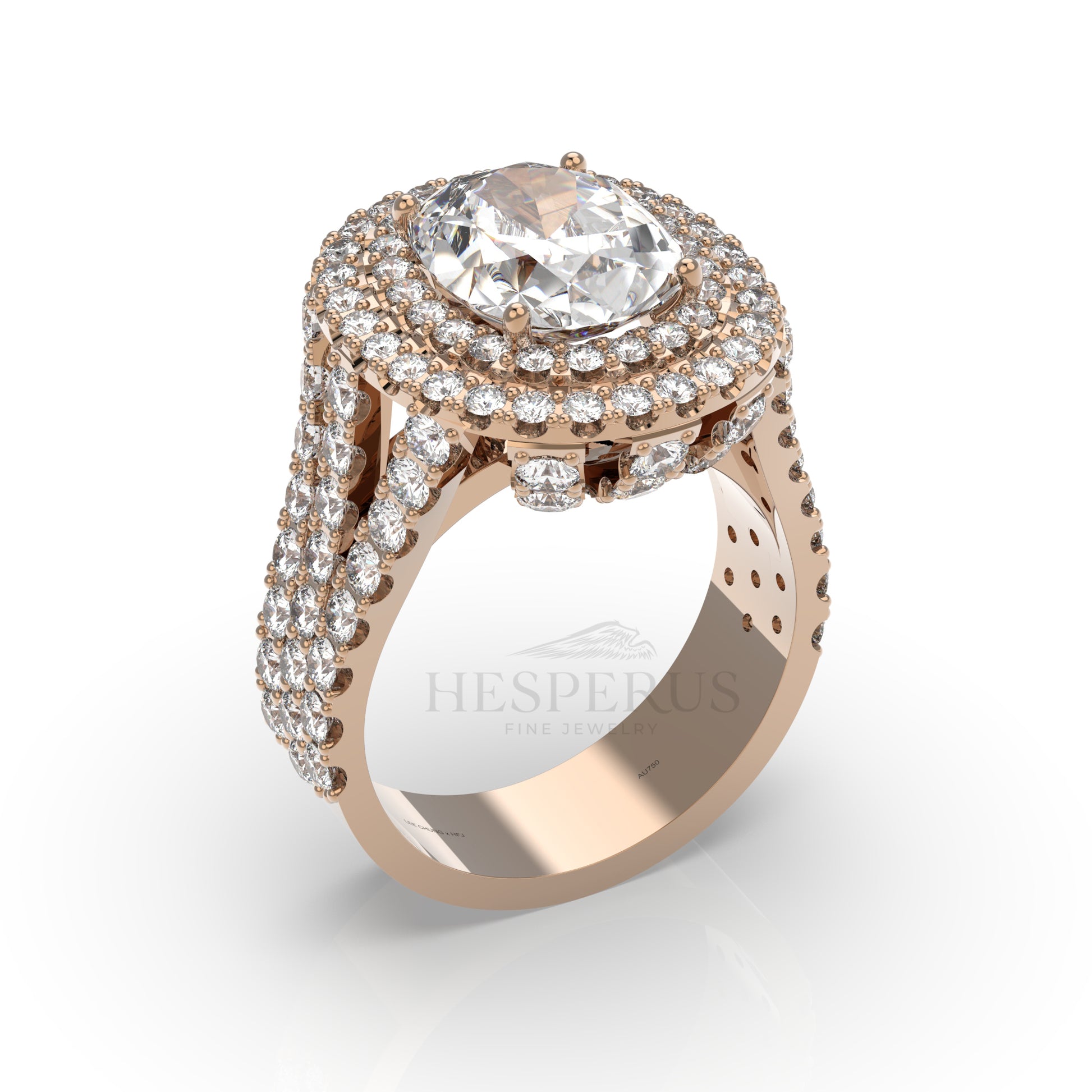 Pavé Diamond Cocktail Ring-Hesperus Fine Jewelry
